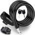 Premium Bike Lock with 2 Keys, 4 Feet Heavy Duty Bicycle Cable Lock for Strong Anti-Theft, Includes Mounting Bracket