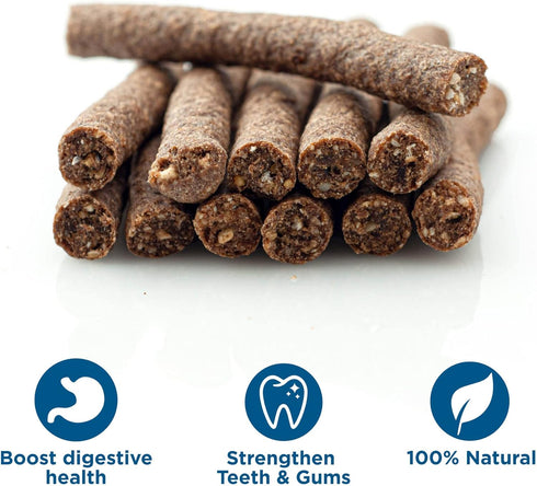 Premium Real Beef Dog Treats - Bully Snap Stick, 20 pack - 100% Natural, No Additives, Rawhide-Free