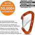 FresKaro 5pcs Nano Carabiner Clips, 8kN 1798lbs, Small Sturdy Reliable Time-Tested Strong Spring Wiregate, Mini Size