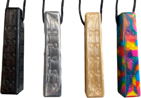Chewigem Infinity Chewable Toy in Gold - Durable & Stylish