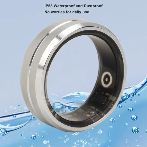 Zopsc Smart Ring Health Tracker - Waterproof Fitness Activity Tracker with Heart Rate, Pedometer, Sleep Tracking
