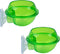 AUEAR 2 Pack Reptiles Suction Cup Feeder - Chameleon Feeding Bowl Water Dish Gecko Ledge Supplies for Lizards