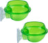 AUEAR 2 Pack Reptiles Suction Cup Feeder - Chameleon Feeding Bowl Water Dish Gecko Ledge Supplies for Lizards