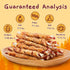 35-Count 5-Inch 1.10 lb Jungle Calling Dog Treats, Natural Chicken Wrapped Rawhide Sticks for Small Medium Dogs, Long