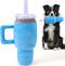 Mity rain Funny Tumbler with Handle Cup Dog Toys, Cute Interactive Squeaky Toys for Small and Large Dogs