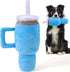 Mity rain Funny Tumbler with Handle Cup Dog Toys, Cute Interactive Squeaky Toys for Small and Large Dogs