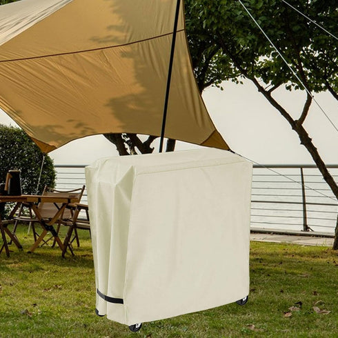 GiaoRosi Outdoor Cooler Cart for Patio Parties - Weatherproof Protection, Khaki