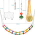 9PCS Set, Chicken Toys for Coop KAKUNM Chicken Enrichment Toys, Including Xylophone, Swing, Chicken Mirror, Chicken