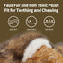 ALL FOR PAWS Stuffed Animal Chipmunk Squeaky Toy for Large Dogs