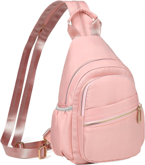 Backpack Daypack YAZEKOUS Crossbody Sling Bag Mini for Women Convertible, Small Crossbody Bags for Travel Hiking