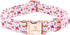 Lionheart Glory Dog Collar, Pink Shark Print, Adjustable Durable Collar for Medium Dogs, Male or Female Spring Summer