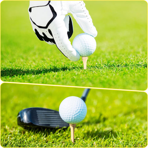 Vinsot 500 Pack Golf Tees, 3-1/4 Inch Colored Wood Golf Tees for Men, Women, Kids Golf Balls Game