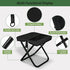 Posyra Backpack 220LBS Setup Foldable Stool, Portable Stool & Pocket Chair for Camping Hiking, Capacity Ultralight
