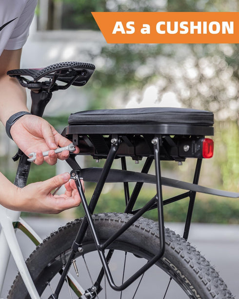 ROCKBROS Foldable Bike Bag for Rear Rack - Durable, Expandable, and Versatile - 5L Capacity by ROCKBROS