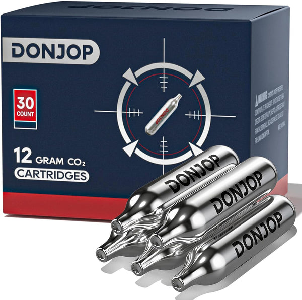 DONJOP 12G CO2 Cartridges Non-Threaded, CO2 cartridges BB Gun, CO2 BB Pistol, CO2