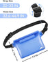 HEETA 2 Pack Waterproof Pouch with Adjustable Waist Strap | Screen Touch Sensitive Dry Bag for Swimming, Kayaking,