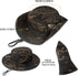 Rosoz Sun Hats for Men Women - Boonie Hat UPF 50+ Bucket Hat with Wide Brim UV Protection for Fishing Hiking Safari