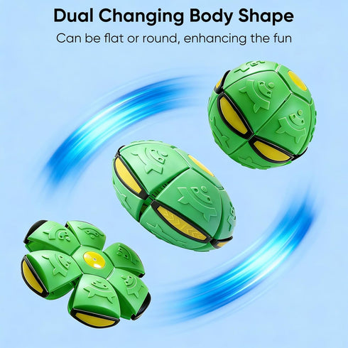 LzzzFZCF 3 6 PCS Magic Bouncing Doggy Disc Balls with LED Lights, Flying Saucer Ball Toy for Large Medium Small Dogs
