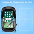 Waterproof Bicycle Storage Bags, Reflective Phone Mount Top Tube Bag, Compatible with iPhone 15, 14, 13, 12, Galaxy
