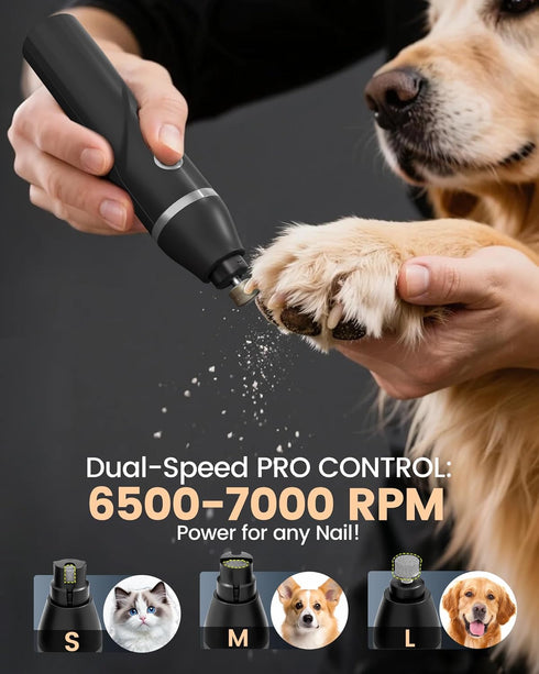 4 1 2000mAh 2-Speed Trimmer PAPMINI in Dog Grooming Kit for Thick Hair, Heavy Duty Dog Clippers for Grooming, Low Noise