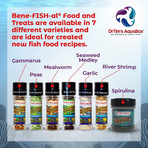 Dr. Tim’s Aquatics Bene-FISH-al Gammarus Grinder Fish Food Enhancement Refill – 0.62 Oz.