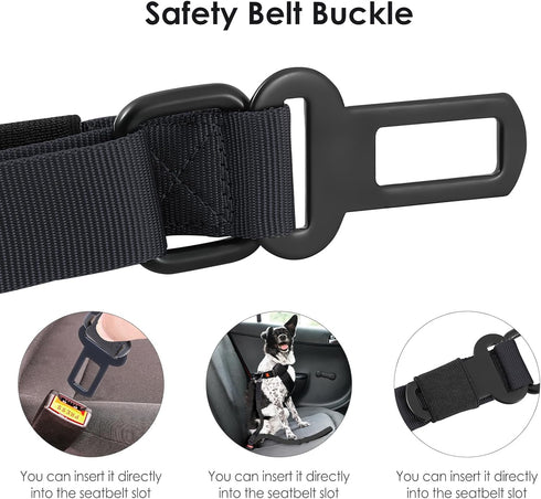 Hotsky Tactical Dog Leash - Heavy Duty for Medium Large Dogs, 4-6Ft Strong Bungee Shock Absorbing with Padded Double