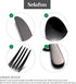 Travel Cutlery Set with Case, Portable 4-Piece Stainless Steel Reusable Flatware for Camping and Hiking