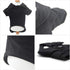 lovelonglong Basic Dog Polo Shirts Premium Cotton, Polo T-Shirts for Large Medium Small Dogs, Black XXL