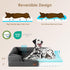 EHEYCIGA Orthopedic Dog Bed for Medium Dogs, Waterproof Memory Foam Couch Bed with Washable Cover, Dark Grey