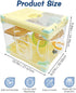Hamiledyi Portable Hamster Cage, 2 Layers Dwarf Hamster Habitat with Exercise Wheel for Small Animals