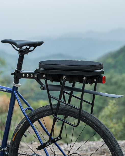 ROCKBROS Foldable Bike Bag for Rear Rack, Durable, Expandable, Versatile, 5L Capacity