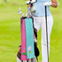 Set of 2 Vansolinne Golf Gifts for Women Microfiber Waffle Pattern Golf Towels with Clips - Pink Blue