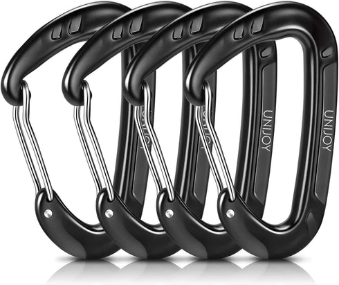 Unijoy Heavy Duty Carabiner Clips, 12KN 18KN Lightweight Wiregate Carabiners for Camping Hiking