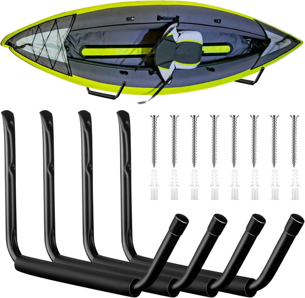 JaGely Wall Mount Kayak Storage Rack 15Inch Garage Storage Heavy Duty Hooks