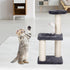 Small Cat Tree with Sisal Scratching Pole, Interactive Toy, Easy Installation Cat Tower for Indoor Cats