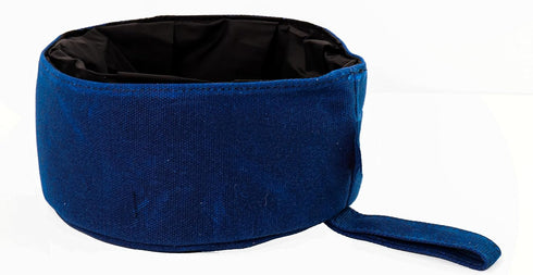 CALDO Collapsible Dog Bowl - Blue Food and Water Bowl for On-the-Go