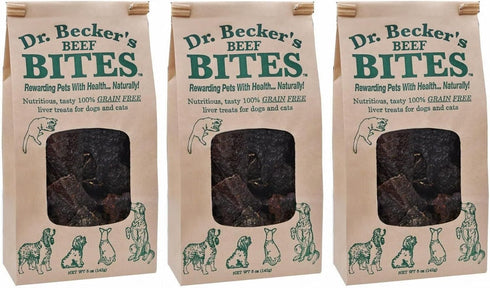 Dr. Becker's Original Beef Bites | Grain Free Liver Training Treats for