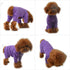 Lovelonglong Dog Pajamas - Lightweight Pure Cotton Jumpsuits for Large Medium Small Dogs, Stylish PJS, Purple S