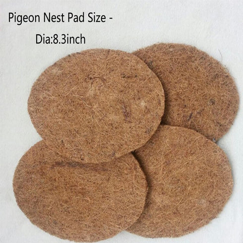 6PCS Pigeon Nest Bowl, Plastic Bird Nest with Coconut Palm Mat for Racing Pigeons, Doves, and Small Birds
