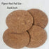 6PCS Pigeon Nest Bowl, Plastic Bird Nest with Coconut Palm Mat for Racing Pigeons, Doves, and Small Birds