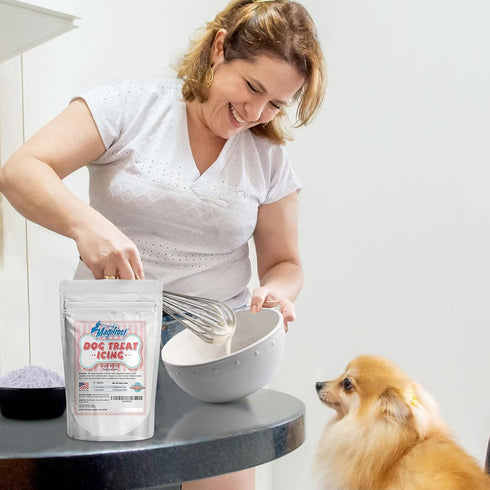 Magifrost Icing for Dog Treats - Create Vibrantly and Dog-Safe Delights | Made in The U.S.A. | Simple Ingredients and Convenient | Gluten and Grain-Free Perfect for Dog Treat (10oz)