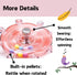 Generic Parrot-Toy Interactive Spinner Rattle Bird-Toys for Parakeet-Cockatiel Bird Cage Accessory Relieves Boredom