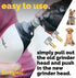 LuckyTail Dog Nail Grinder with Hard & Soft Replacement Heads, Premium Quality Professional Trimmers for Small & Large