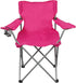 Generic Basic Quad Folding Camp Chair with Cup Holder, Pink, Adult