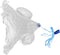 Lurrose Hand Throwing Fishing Cast Net 1.2m Monofilament Mesh with Weighted Steel