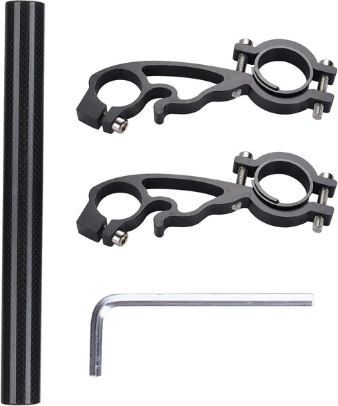Yizhet Bike Handlebar Extender, Lightweight Durable Double Bracket for Bicycle Speedometer, GPS, Phone