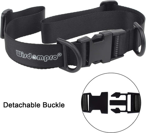 Wisdompro 2 Pack Heavy Duty Adjustable Backpack Chest Straps with 12 Pieces Zipper Pulls - Black