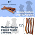 Pupford Thick Bully Sticks for Dogs & Puppies - Smoked, Natural, 6", 4 Count, Long-Lasting Chews