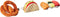 P.L.A.Y. Cute Plush Dog Toys - International Classic Food Themed Durable Plush