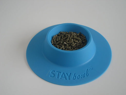 Tip-Proof Ergonomic Pet Bowl; 1/4-Cup Size; Sky Blue for Guinea Pig and Other Small Pets